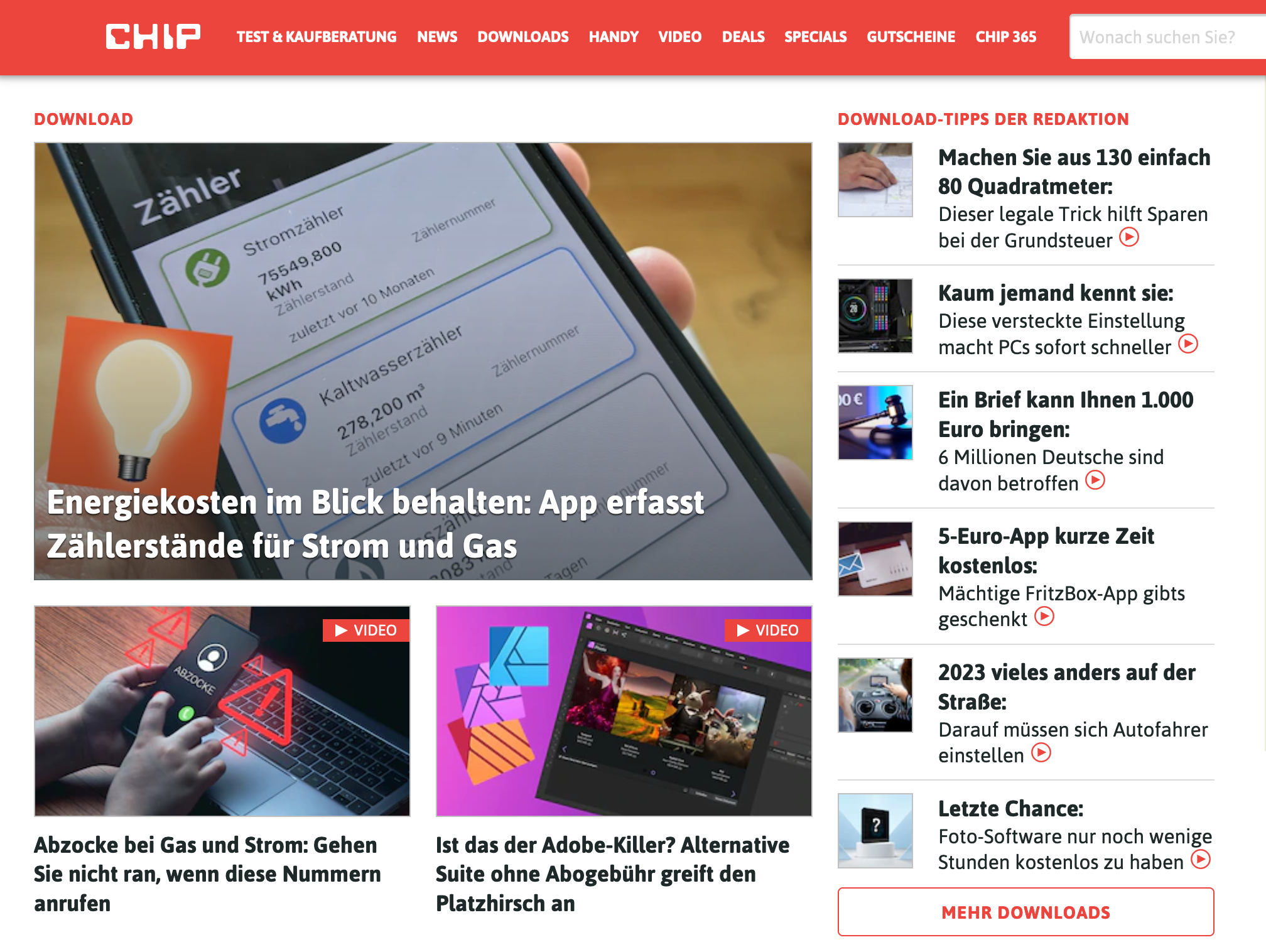 Ehw Chip Auf Startseite